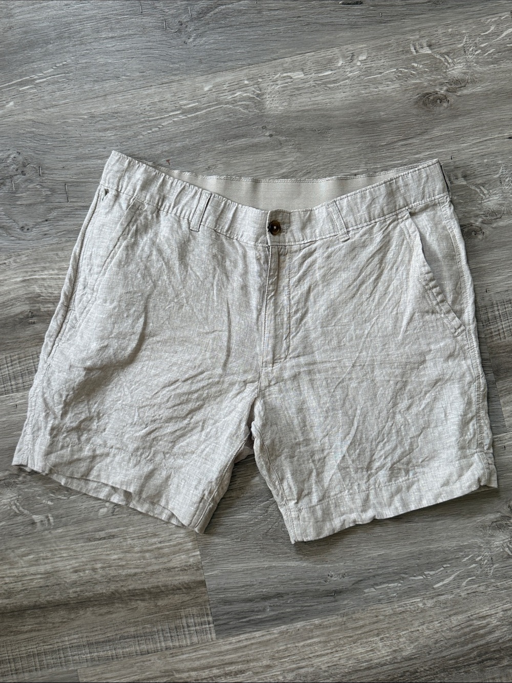 Quince linen mens shorts